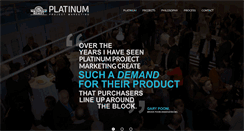 Desktop Screenshot of platinumprojectmarketing.com